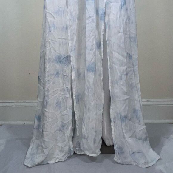 Boho Me Blue & White Cloud Pattern Dress 2X/3X - Picture 3 of 13